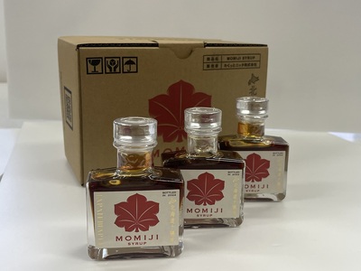 【先行予約 5月以降発送】国産 メープルシロップ 「MOMIJI SYRUP」 50ml×12本入り600ml 北海道 十勝 ジャパンフードセレクショングランプリ受賞！ モンドセレクション金賞受賞 メープル メイプル シロップ 純国産 国産 