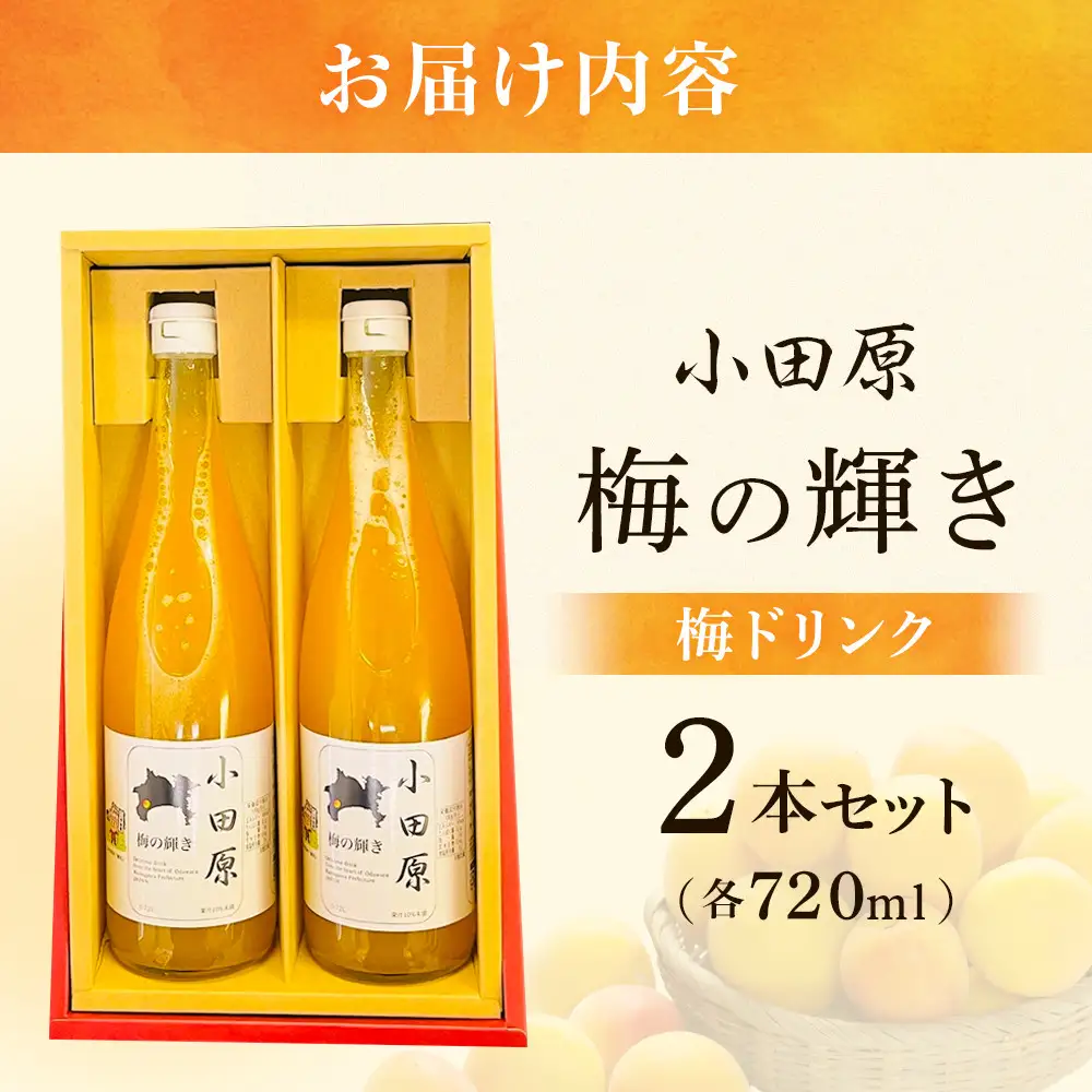 小田原 梅の輝き720ML瓶（梅ドリンク）2本セット【 飲み物 ドリンク 神奈川県 小田原市 】