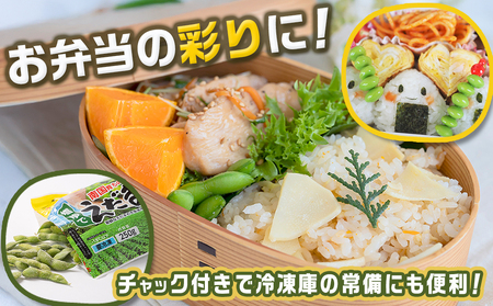 ≪小分けパック≫南国育ちのおいしい枝豆1kg〔LE-3323〕_(都城市) 塩ゆで 枝豆 急速凍結おつまみ おかず いろどり 小分け250g