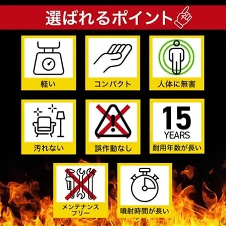次世代の消火器具「FIRE SHOKA STICK(ファイヤーショーカスティック)」100秒【配送不可地域：沖縄県】【1578600】