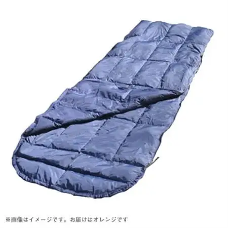 非常用羽毛コンパクト寝袋　オレンジ【1590073】