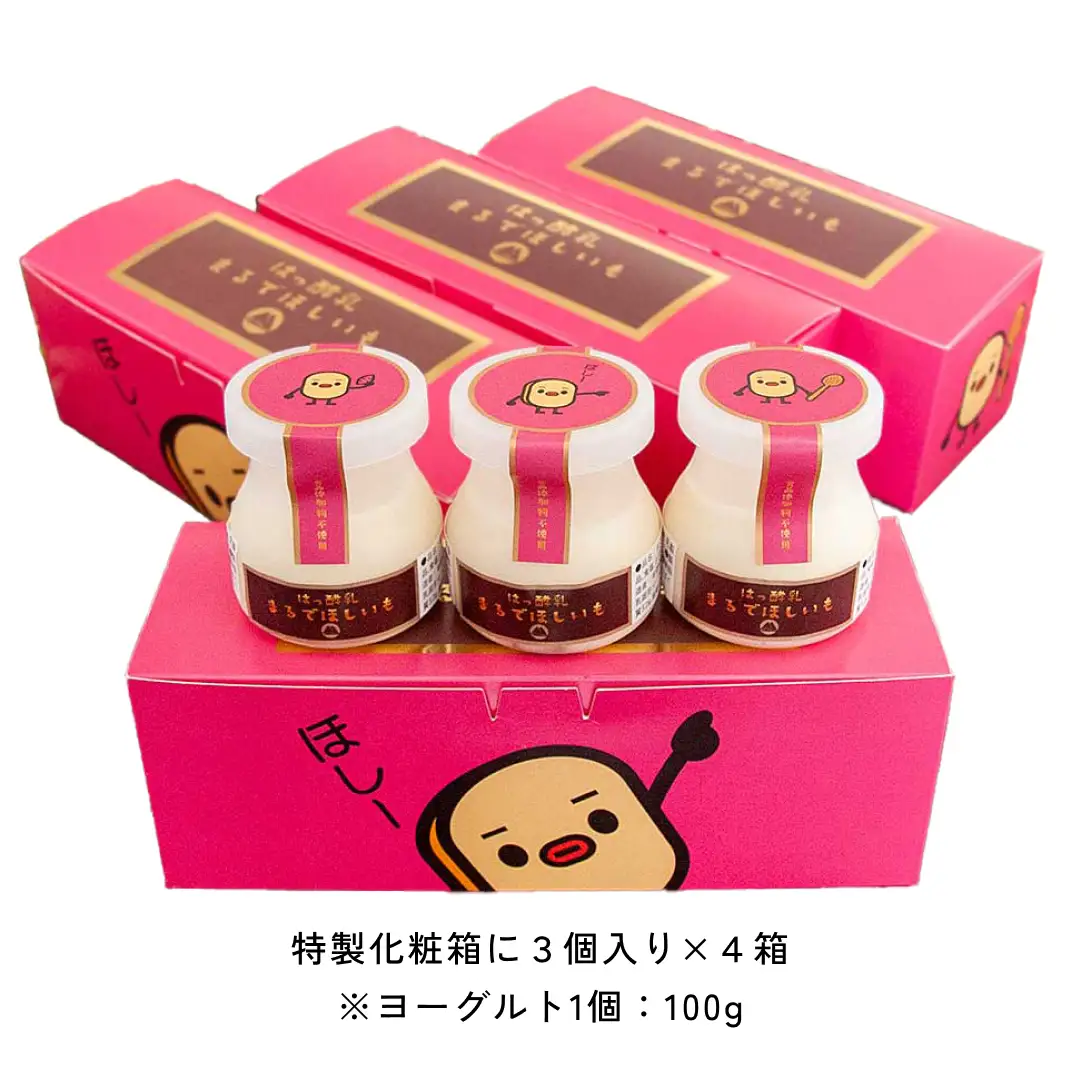 筑波ハム 『 まるで ほしいも 』 100g × 12個 ( ほしいもクン 特製 化粧箱 入り )( 茨城県共通返礼品 ) 自家製 ヨーグルト 紅はるか べにはるか 干し芋 干しいも デザート おやつ スイーツ [EN043sa]