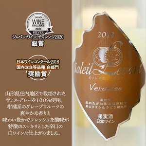 うま口白ワイン　お楽しみ4本セット（ソレイユルバン　甲州シュールリー　他）750ml×1本　720ml×3本　K18-778