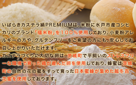 567 いばらきカステラ 絹 PREMIUM 約500g かすてら 人気 スイーツ お菓子 和菓子 洋菓子 送料無料 常温 おやつ