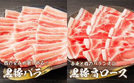 黒毛和牛 黒豚しゃぶしゃぶ 3種セット K151-008 肉 豚肉 牛肉 冷凍