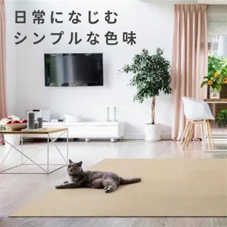 水が転がる程の撥水性!撥水ペットマット「UKU」60枚セット ベージュ【複数個口で配送】【4064401】