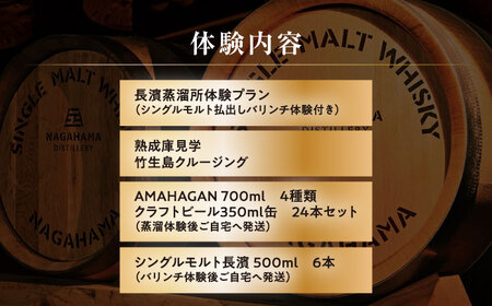 ウイスキー 長濱蒸溜所 クラフトシングルモルト体験【大人1名様】[AQBX010]お酒 ウイスキー シングルモルト