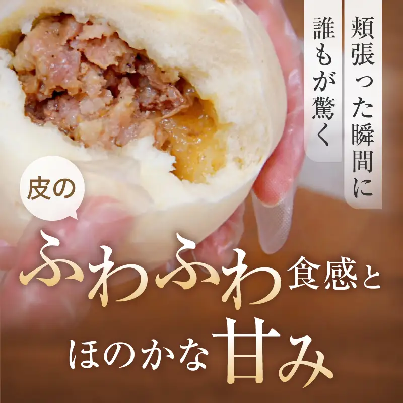 鹿港 手作り 台湾肉包 肉まん 10個入り / ルーガン 台湾グルメ 冷凍 豚まん 中華まん_0027-002-se5