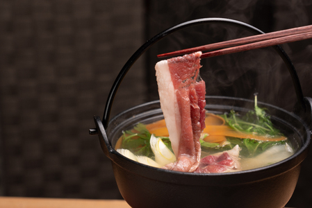 ジビエ　栄肉　猪鹿しゃぶしゃぶ食べ比べセット