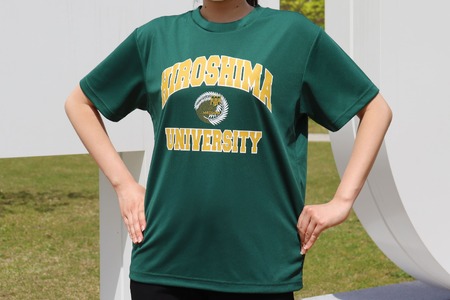 HU（広島大学）オリジナルグッズ　ドライＴシャツ　(L）