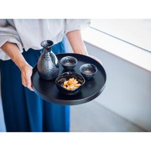 ROUND RAYSTRAY S墨漆 ｜トレー プレート お皿 皿 食器 インテリア