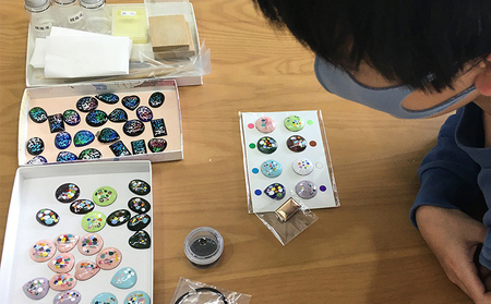 七宝焼体験プラン(フリット法)★世界に一つだけの輝きを！伝統工芸品作成チケット(1個) FZ26-852