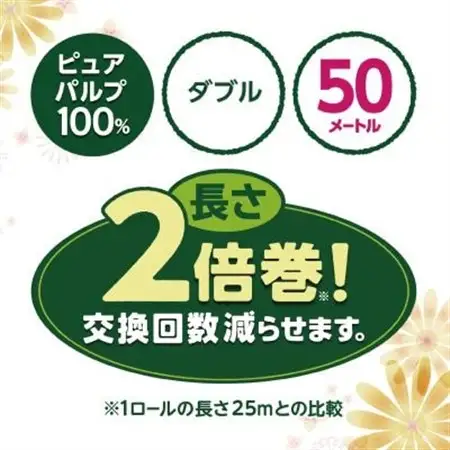 エリエール i:na(イーナ) トイレットペーパー ダブル 12R×6パック(72個)【配送不可地域：離島・北海道・沖縄県】【1352853】