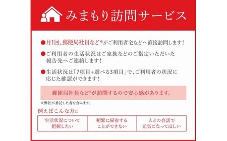 みまもり訪問サービス（3ヵ月分）日本郵便 | 五泉市 見守り みまもり