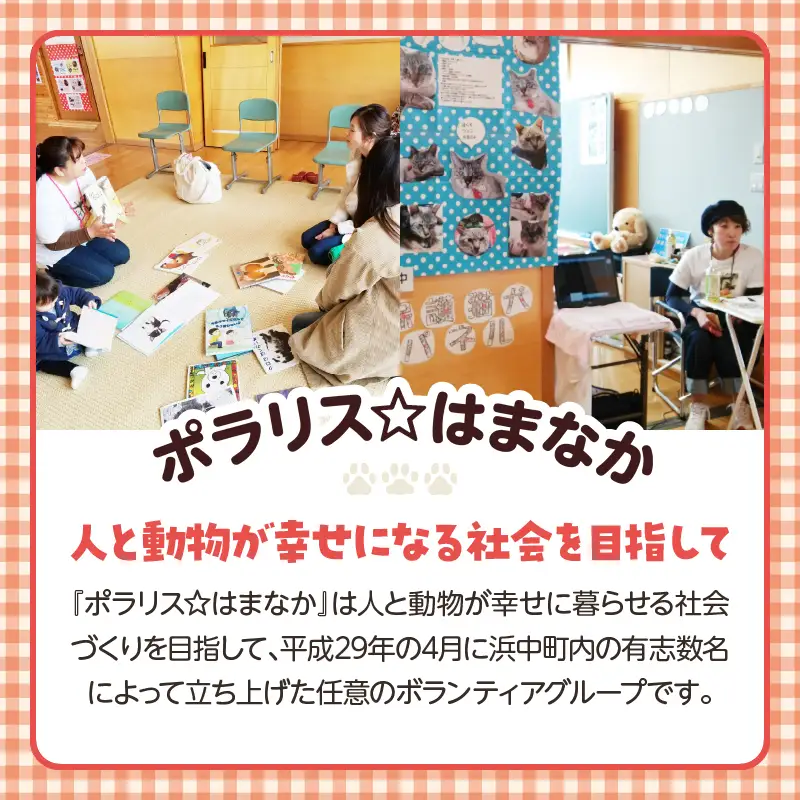 【動物愛護ボランティア】浜中町「ポラリス☆はまなか」を支援　2000円分 返礼品なし_H0048-002