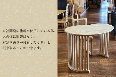 【受注生産品】桐そらまめデスク 《W990×D745×H700(mm)》 家具 インテリア テーブル