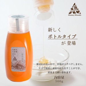 徳用 天然 はちみつ 百花蜜 500g ボトルタイプ Honey Woods 訳あり 京都・彼岸山 