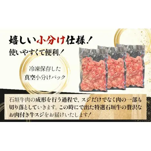 牛スジ500g×3パック　 IM-21