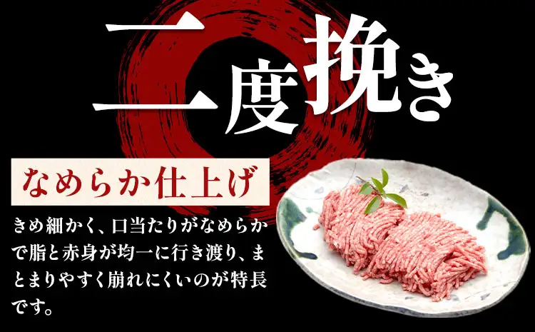 さつま福永牛 ミンチ肉 二度挽き 250g×2パック 福永畜産《30日以内に出荷予定(土日祝除く)》鹿児島県 さつま町 和牛 福永牛 ミンチ 二度挽き 粗挽き 肉 国産