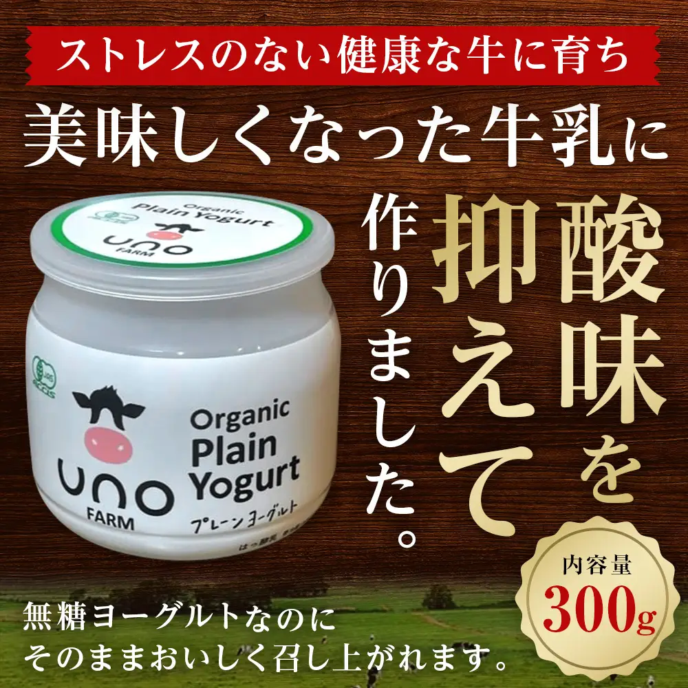 オーガニックプレーンヨーグルト（無糖）6個セット