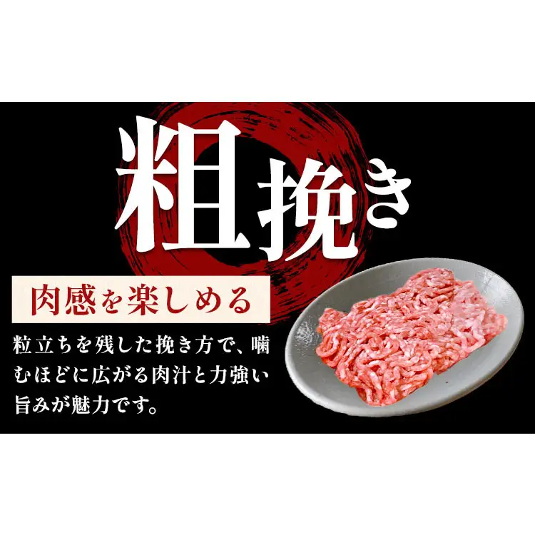 さつま福永牛 ミンチ肉 粗挽き 250g×2パック 福永畜産《30日以内に出荷予定(土日祝除く)》 鹿児島県 さつま町 和牛 福永牛 ミンチ 粗挽き 肉 国産