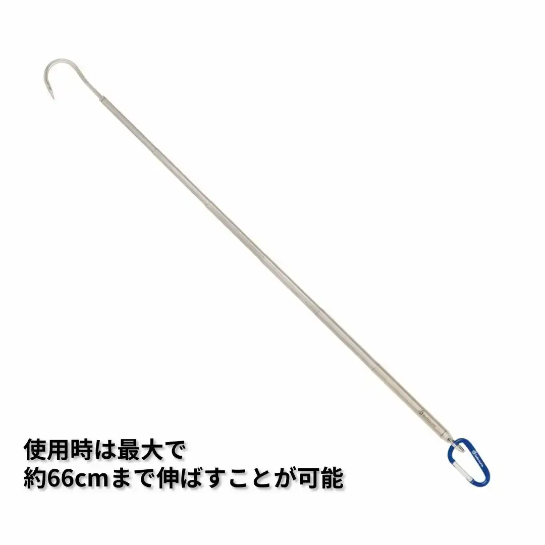 [ベルモント]コンパクトギャフ 釣り サーフフィッシング 超小型ギャフ バネカバー付 カラビナ付 燕三条製【017S135】