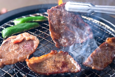 北海道産 味付け 焼肉 ＆ 北海道産 黒毛和牛 みついし牛 と ホエー豚 ハンバーグ 計 800g (250g×2パック タレ込 ＆ 100g×3枚) 