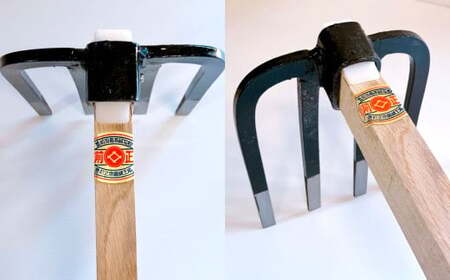 四本 備中鍬 中ビツ1本 クワ 鍬 農機具 畑 農業 農業用品 耕作鍬 農作業 植物 家庭菜園 土壌 福岡県 北九州市 九州