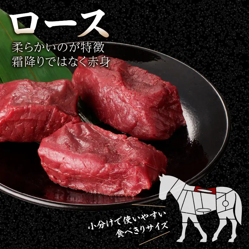 国産 馬刺し 赤身 コウネセット たれ付き 【ロース】 《福岡肥育》 600g、コウネ100g 【冷凍】 176-034