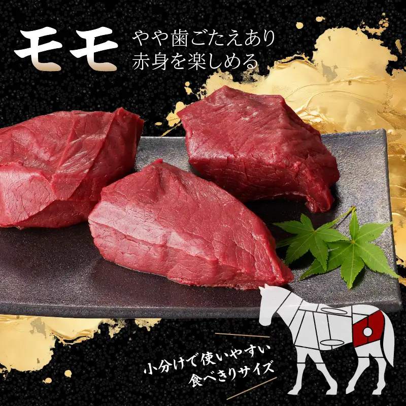 国産 馬刺し 赤身 コウネセット たれ付き 【モモ】 《福岡肥育》 600g、コウネ100g 【冷凍】 176-035