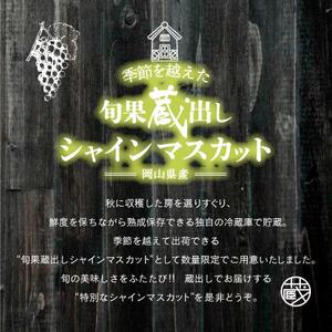 【旬果蔵出し】岡山県産 シャインマスカット 1.2kg以上（2～3房）＜2026年12月上旬～2027年1月中旬発送＞ ｜ シャインマスカット