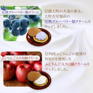 大人気！大町ブルーベリー生どら信州りんご生どら詰合せ　老舗 和菓子 どら焼き 食べ比べ 長野県 大町市
