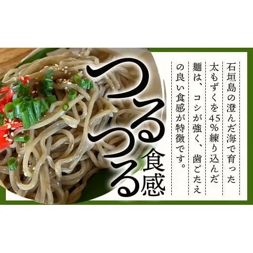 石垣島産　美らもずく麺（生麺2人前）&塩もずく（石垣島産太もずく）　RR-1