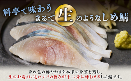 【ふるなび限定】北海道産 しめ鯖 5枚_A012-1423
