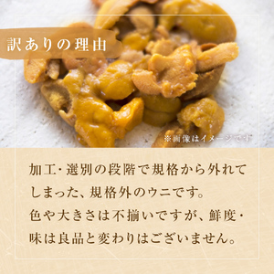 生うに ウニ 訳あり 塩水生うに 宮城県産  160g（80g×2） 生ウニ 生雲丹 うに 雲丹 塩水うに 塩水ウニ 塩水雲丹 冷蔵 期間限定 数量限定