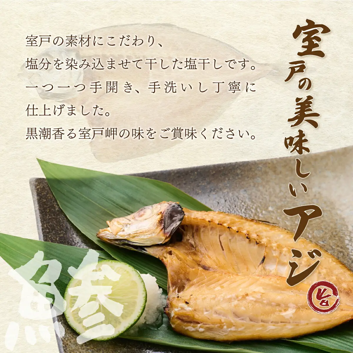【偶数月にお届け！６回定期便】ナカイチ海産！アジの干物５～８枚 _ 国産 高知県 室戸市 あじ 鯵 小分け 冷凍 干物 おかず 6回 定期便 頒布会
