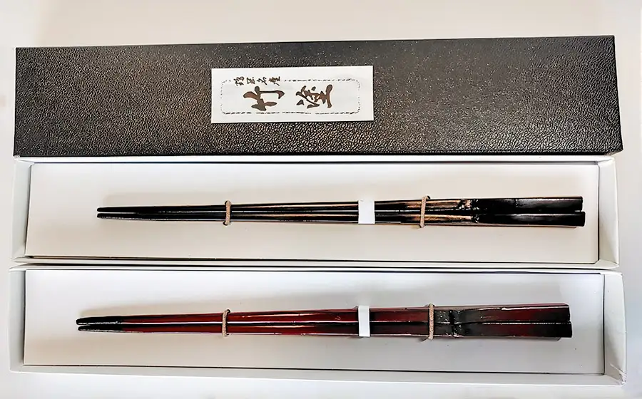 竹塗漆器　はし（2組）　竹塗工房 鈴木