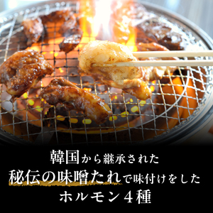 味つけ ホルモン 4種 食べ比べセット 800g（ホルモン・テッチャン・センマイ・ハチノス 各200g ） 
