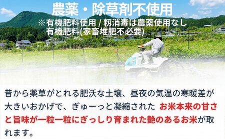 【定期便6回】天真爛漫 奥大和高原米 ＜令和7年産 玄米 3kg＞ ／ ふるさと納税 無農薬 米 お米 こめ コメ 国産 新米 玄米 一等米 農家やまおか 有機肥料使用 農薬不使用 除草剤不使用 奈良県 宇陀市 