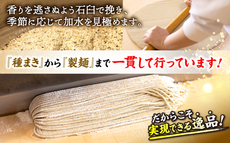 【全3回定期便】手打ち二八そば「きりそば」4食セット[APAM004] そば