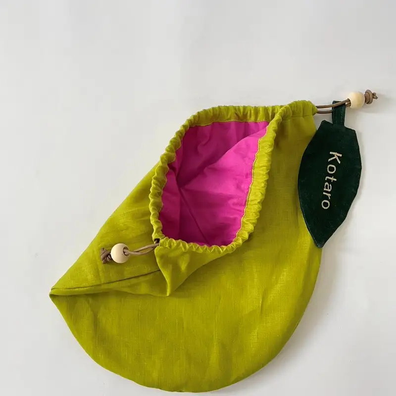 まんまるくだもの　なし巾着