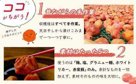 【数量限定】 伊豆 天城農園 青い鳥 グランパ 梅干し 160g×2パック・グランマ らっきょうの甘酢漬け 130g×2パック 【梅 無添加 減塩 らっきょう 数量限定 】