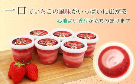 いちごたっぷりごほうびアイス 6個セット【贅沢 スイーツ アイス 苺 ストロベリー】【15-IA-01】