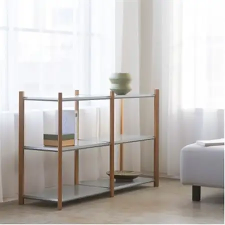 【Fulcrum】Baguette shelf シェルフ/3段×2列(グレー)_雑貨・日用品  家具・インテリア _【1602679】