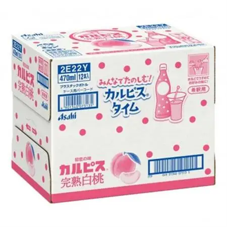 「カルピス(R) 完熟白桃」プラスチックボトル 470ml×12本_飲料・ドリンク  ジュース _【1604081】