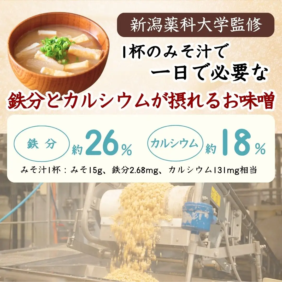 カラダよろこぶ鉄カルみそ (700g×4個入) 新潟薬科大学監修 鉄分とカルシウムが摂れる 山崎醸造