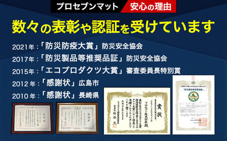 震度7対応 転倒や横滑りを防止！キッチン・セットA レンジストッパー 2個入 耐震荷重12kgまで ＋ すべり止め キャッチジェル 20枚 / 転倒防止 落下防止 防災 / 大村市 / プロセブン株式会社 [ACBX006]