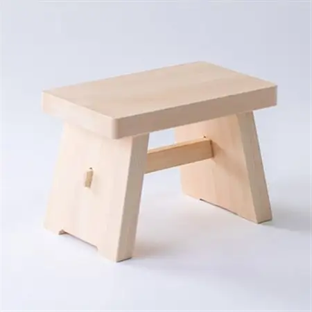 木曽ひのき丸湯桶とひのきのイス【1246394】