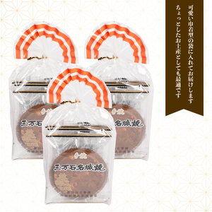 ピーナッツせんべい7枚入り×3袋 《三万石名城焼》 和菓子 ご当地 手土産 老舗 銘菓 贈り物 広島県 三原市 192008