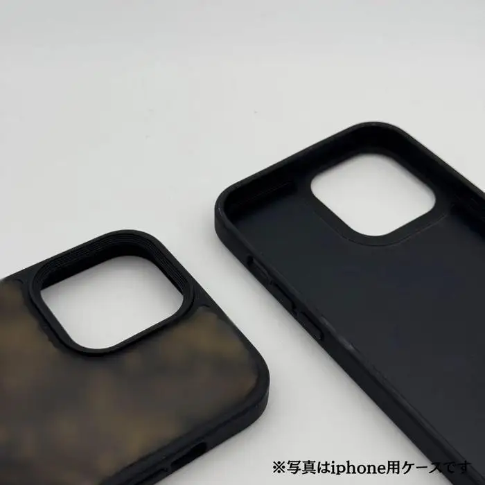 漆スマホケース 【セミオーダー】  「双鶴図」 伊藤若冲水墨画シリーズ
